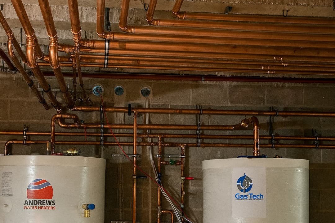 Commercial boiler installation